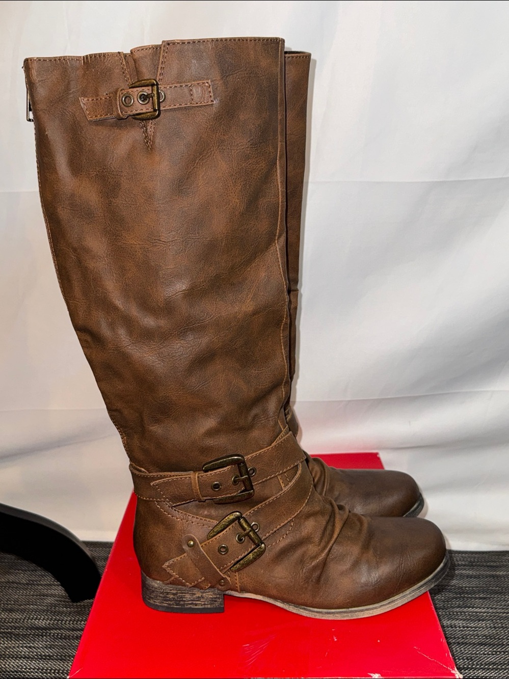 Carlos Santana Brown Leather Boots - Picture 3 of 11
